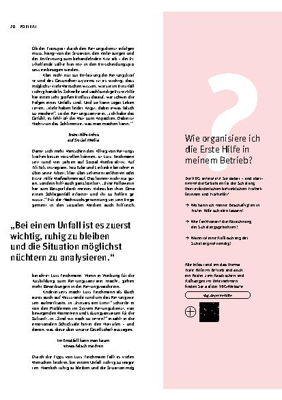 Vorschauseite 3: „Erste Hilfe? Ist leichter als Sie denken. Sie können das auch!“