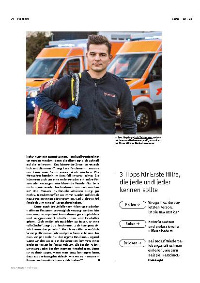 Vorschauseite 4: „Erste Hilfe? Ist leichter als Sie denken. Sie können das auch!“
