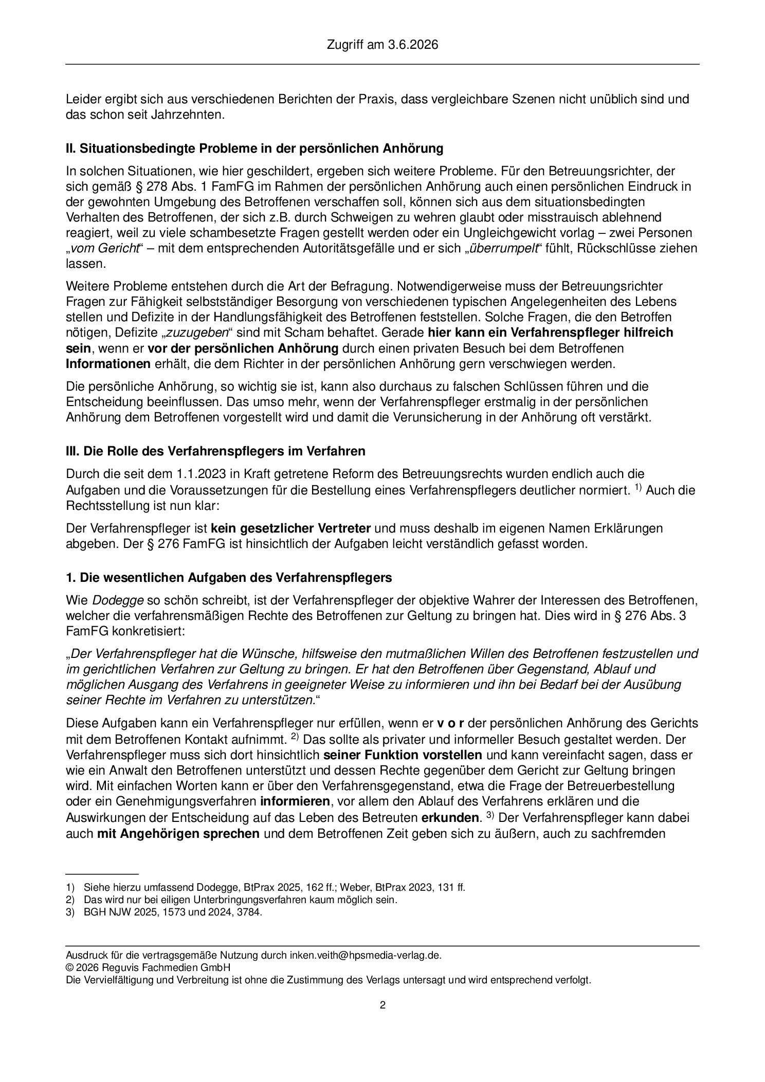 Vorschauseite 2: Der Verfahrenspfleger – Helfer oder Störfall?
