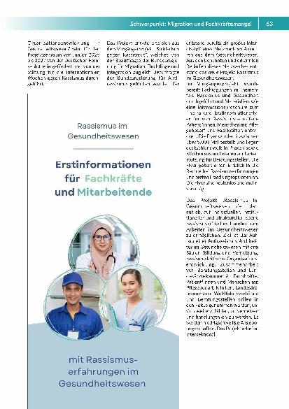 Vorschauseite 3: Rassismus im Gesundheitswesen