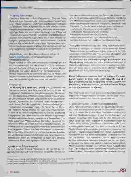 Vorschauseite 3: HOPE Austauschprogramm - United Kingdom / eine Fortbildung für Pflegepersonen der besonderen Art