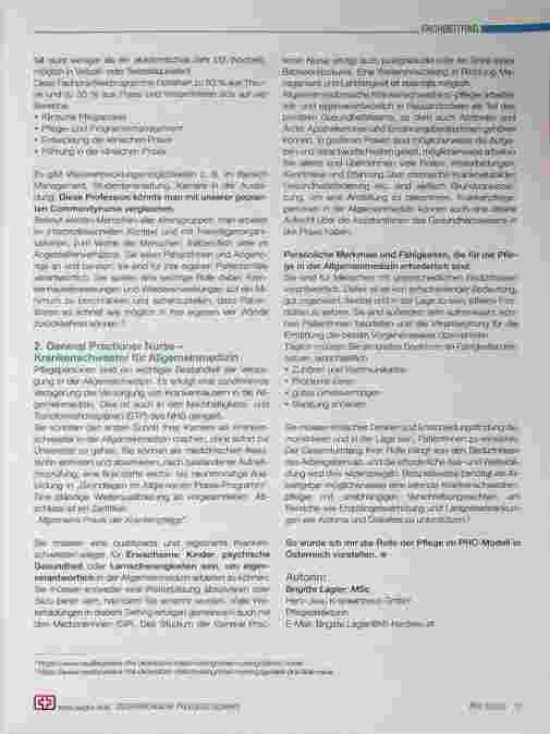 Vorschauseite 4: HOPE Austauschprogramm - United Kingdom / eine Fortbildung für Pflegepersonen der besonderen Art