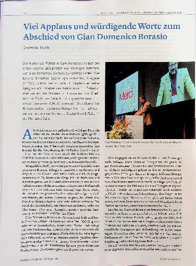 Vorschauseite 1: Viel Applaus und würdigende Worte zum Abschied von Gian Domenico Borasio