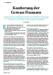 Vorschauseite 1: Kontierung der Corona-Finanzen