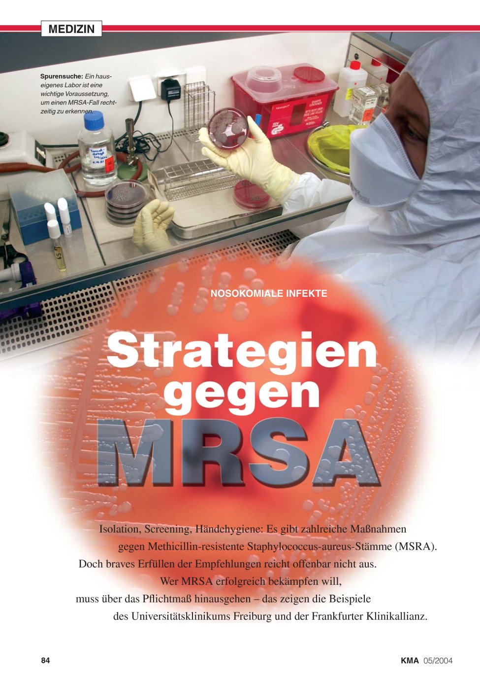 Vorschauseite 1: Strategien MRSA