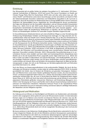 Vorschauseite 2: Nachhaltige und klimasensible Hebammenarbeit Entwicklung eines Moduls für das Studium