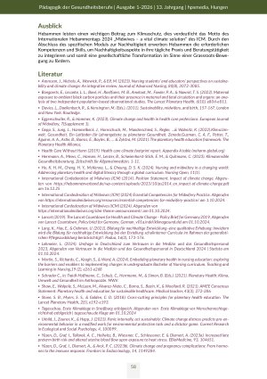 Vorschauseite 6: Nachhaltige und klimasensible Hebammenarbeit Entwicklung eines Moduls für das Studium