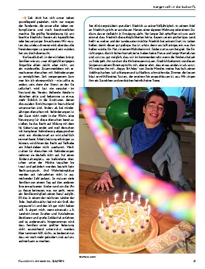 Vorschauseite 2: Sorgenvoll in die Zukunft Friedrich und wir, Frühjahr 2024.