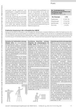 Vorschauseite 2: Unterstützt Rehabilitand: innen mit Wunsch nach Betätigung und beruflicher Teilhabe Arbeitsbezogene Ergotherapie in der MBOR (Teil 2)
