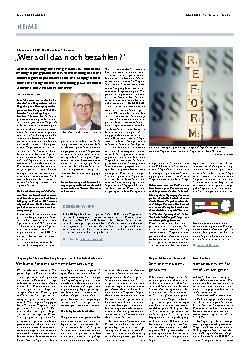 Vorschauseite 1: Wer soll das noch bezahlen?