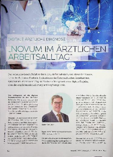 Vorschauseite 1: Digitale ärztliche Diagnose " Novum im ärztlichen Arbeitsalltag "