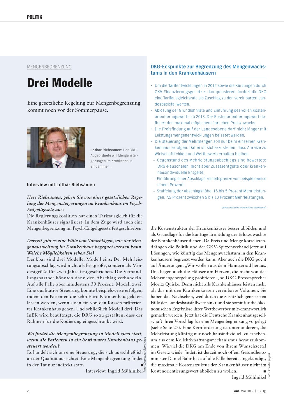 Vorschauseite 1: Drei Modelle