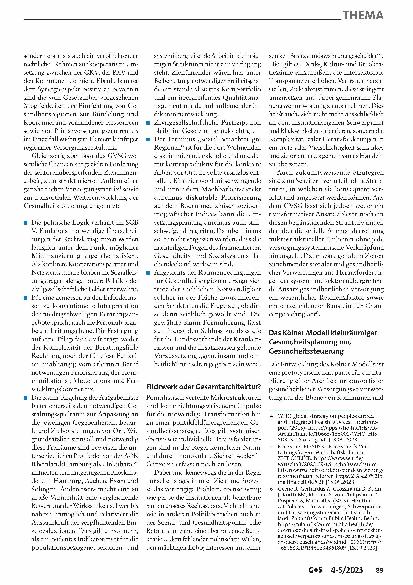 Vorschauseite 2: Gesundheitskiosk, Gesundheitsregionen – und dann?