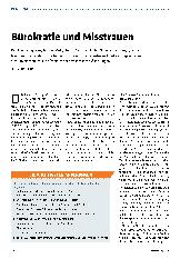 Vorschauseite 1: Bürokratie und Misstrauen