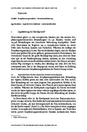 Vorschauseite 2: Erfüllung von Kinderwünschen mit Hilfe Dritter – die transnationale Praxis der Eizellspende