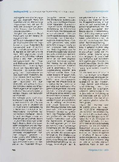 Vorschauseite 4: Zur versicherungspflichtigen Tätigkeit einer Pflegekraft im Bereich der ambulanten Intensivund Beatmungspflege.