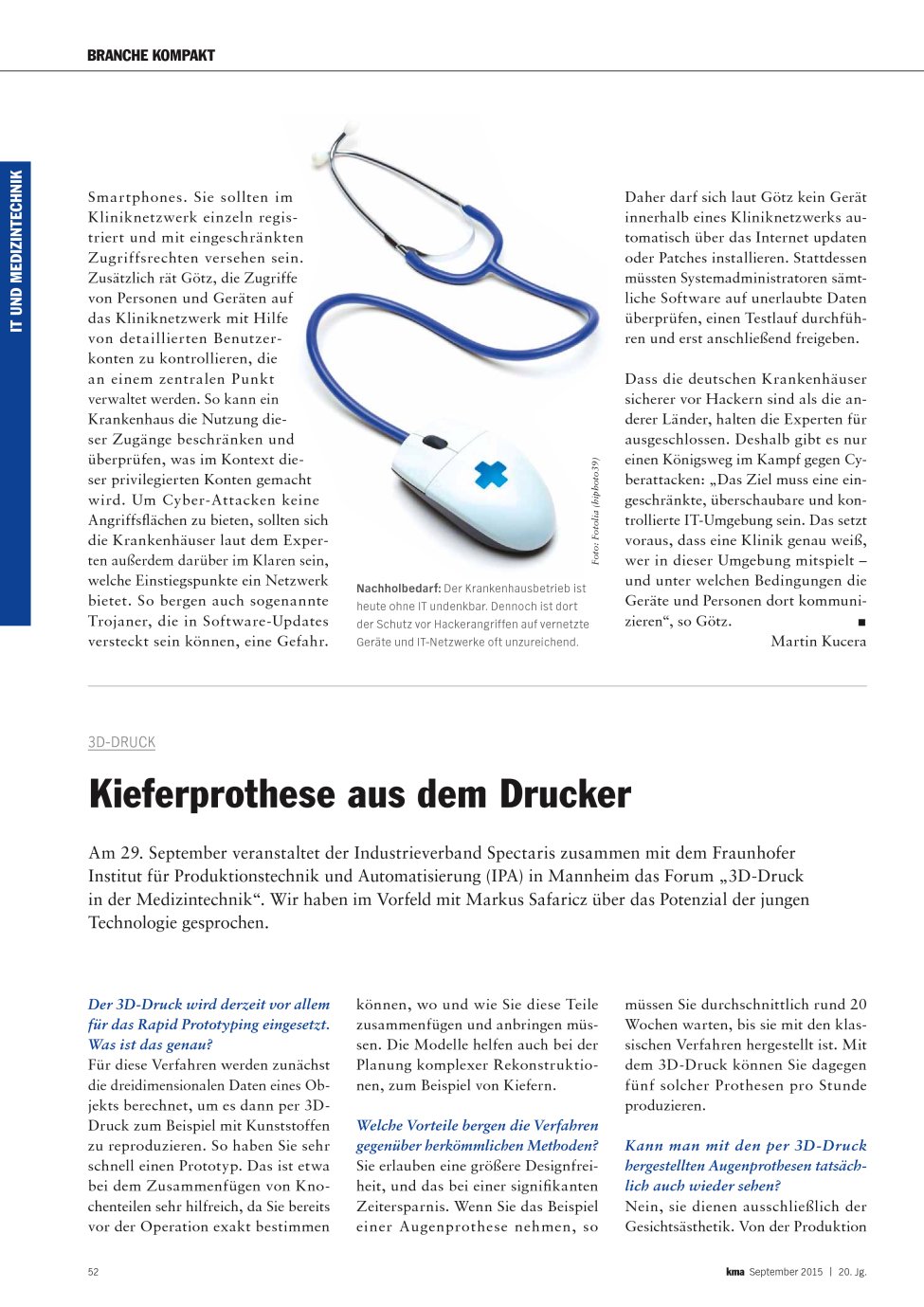 Vorschauseite 1: Kieferprothese aus dem Drucker