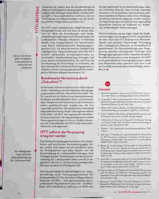 Vorschauseite 5: Die onkologische Trainingsund Bewegungstherapie