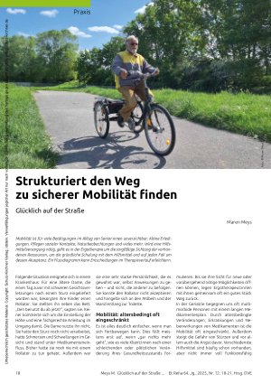 Vorschauseite 1: Strukturiert den Weg zu sicherer Mobilität finden Glücklich auf der Straße
