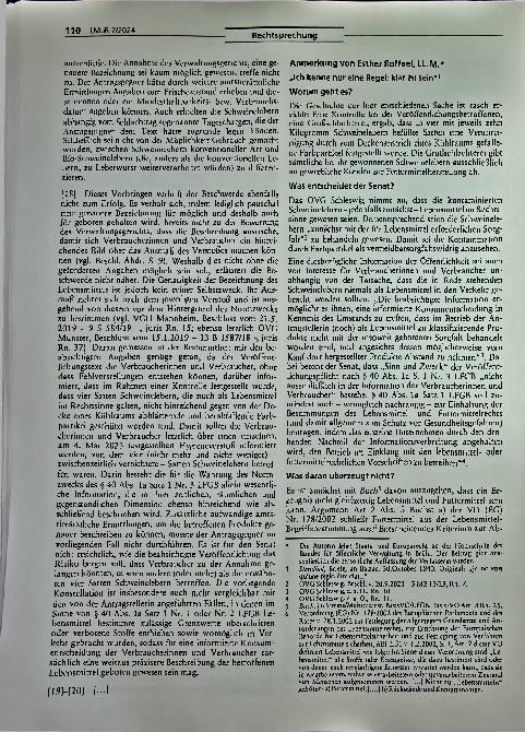 Vorschauseite 4: Rechtsprechung Verhältnismäßigkeit einer Information