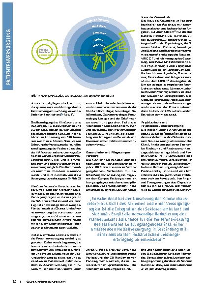 Vorschauseite 2: Vom singulären Klinikum zum sektorübergreifenden Gesundheitsunternehmen: Gestaltung der Versorgung in einer ländlich geprägten Region.
