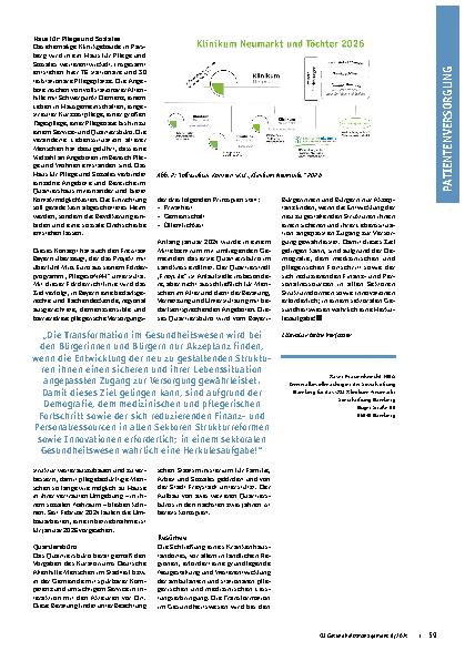 Vorschauseite 3: Vom singulären Klinikum zum sektorübergreifenden Gesundheitsunternehmen: Gestaltung der Versorgung in einer ländlich geprägten Region.