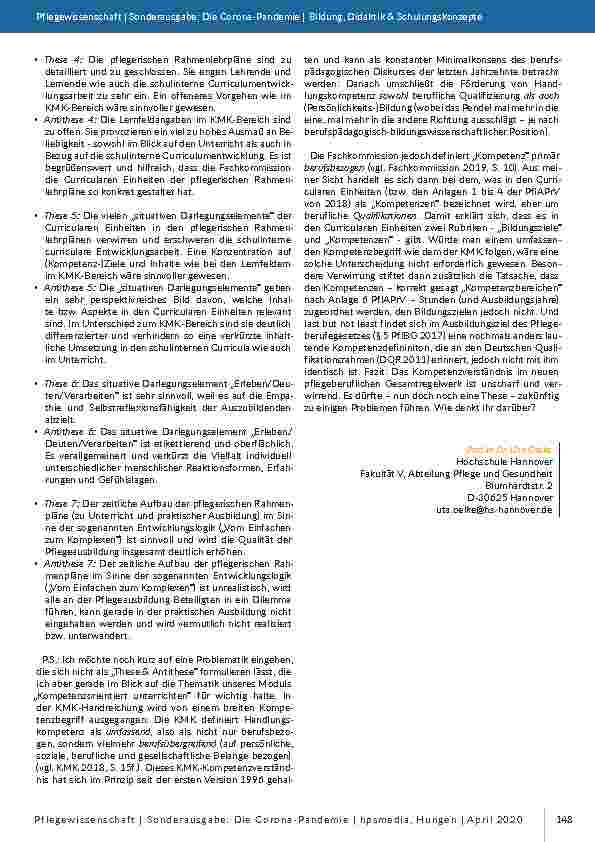 Vorschauseite 3: Online-Lehre zu Zeiten von Corona: Ein Studienbrief zum Modul „Kompetenzorientiertes Unterrichten“ im Masterstudiengang Bildungswissenschaften