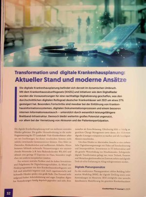 Vorschauseite 1: Transformation und digitale Krankenhausplanung: Aktueller Stand und moderne Ansätze