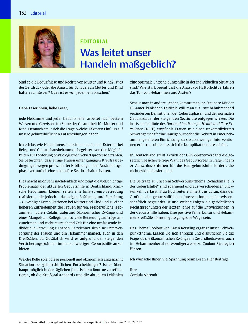 Vorschauseite 1: Was leitet unser Handeln maßgeblich?