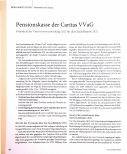 Vorschauseite 1: Pensionskasse der Caritas VVaG Protokoll der Vertreterversammlung 2022 für das Geschäftsjahr 2021