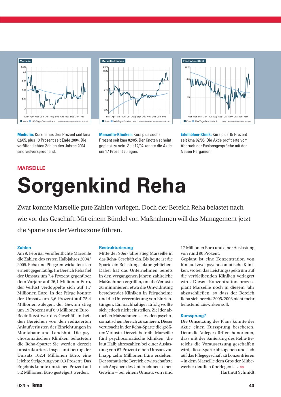Vorschauseite 1: Sorgenkind Reha