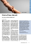 Vorschauseite 1: Kleine Risse überall. Was und wer hilft den Helfenden?