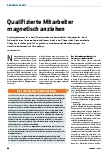 Vorschauseite 1: Qualifizierte Mitarbeiter magnetisch anziehen