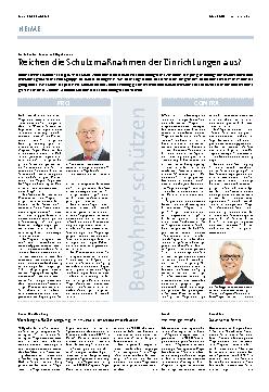 Vorschauseite 1: Reichen die Schutzmaßnahmen der Einrichtungen aus?