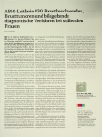 Vorschauseite 1: ABM-Leitlinie #30: Brustbeschwerden, Brusttumoren und bildgebende diagnostische Verfahren bei stillenden Frauen