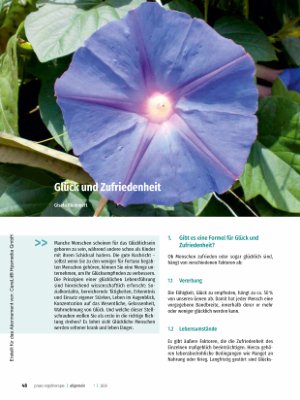 Vorschauseite 1: Glück und Zufriedenheit