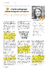Vorschauseite 1: Arbeitsbedingungen zeitnah dringend verbessern.