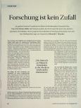 Vorschauseite 1: Forschung ist kein Zufall.