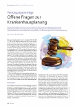Vorschauseite 1: Versorgungsverträge Offene Fragen zur Krankenhausplanung
