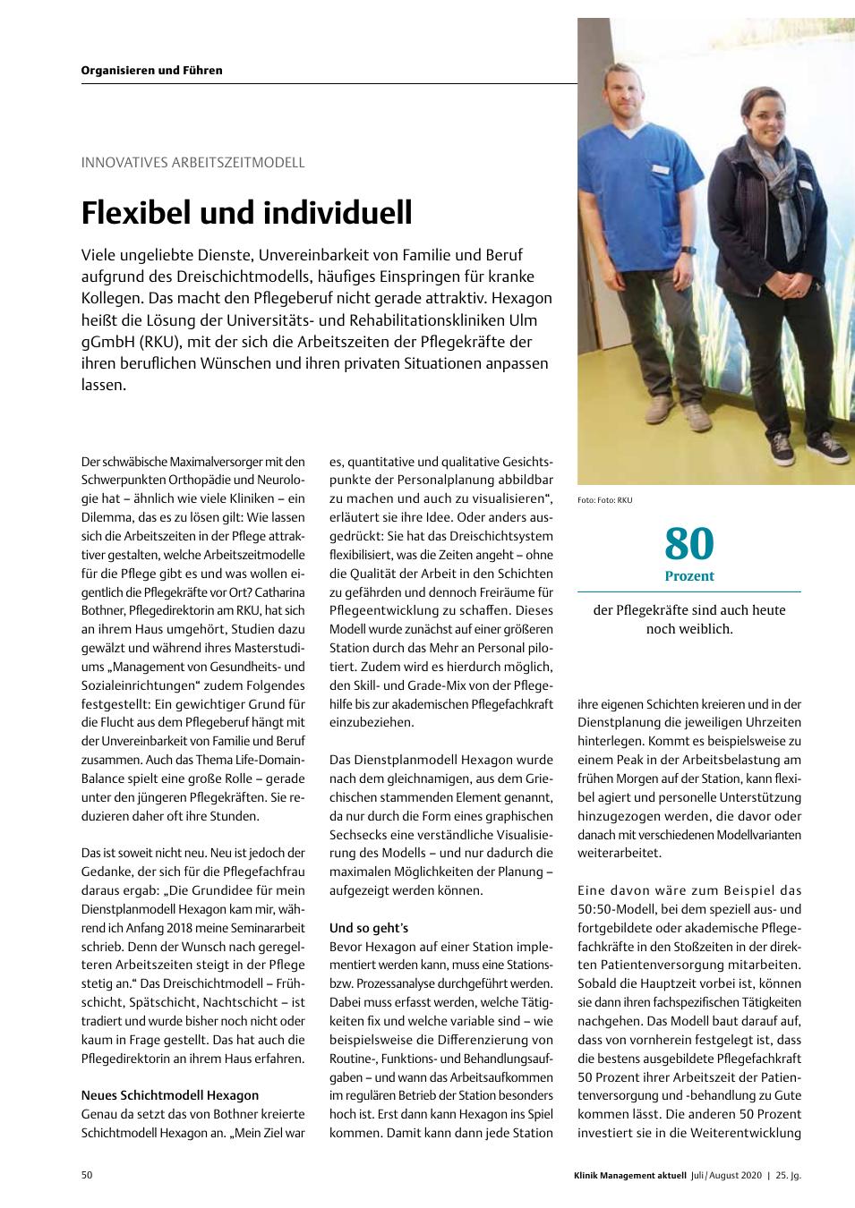 Vorschauseite 1: Innovatives Arbeitszeitmodell: Flexibel und individuell