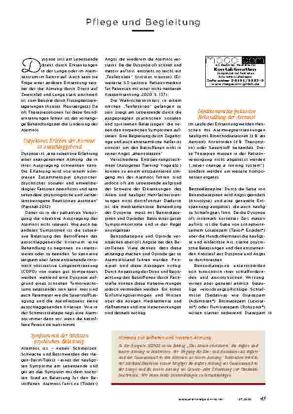 Vorschauseite 2: Atemnot am LEBENSANDE