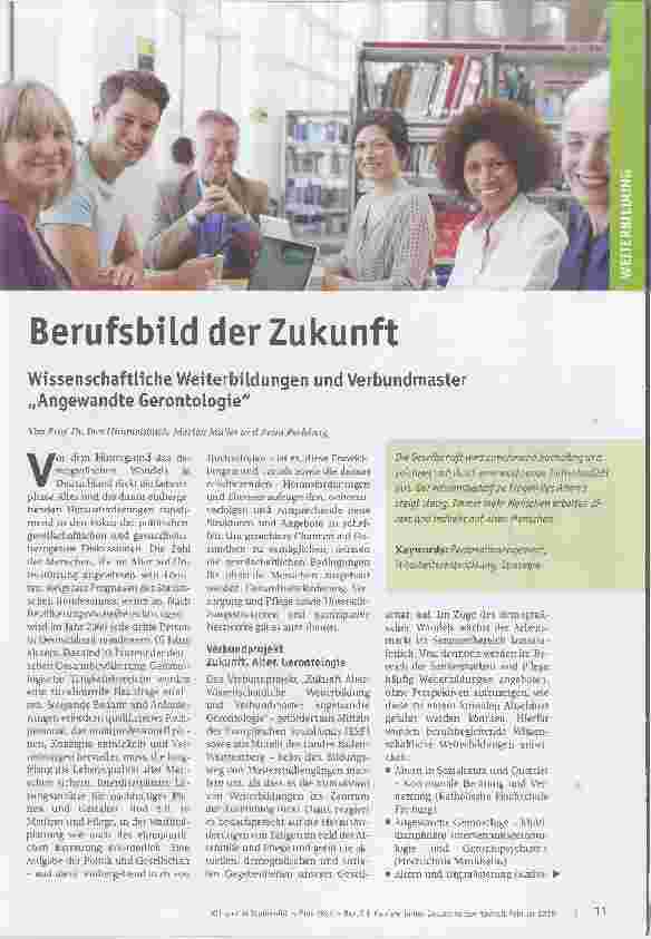 Vorschauseite 1: Berufsbild der Zukunft