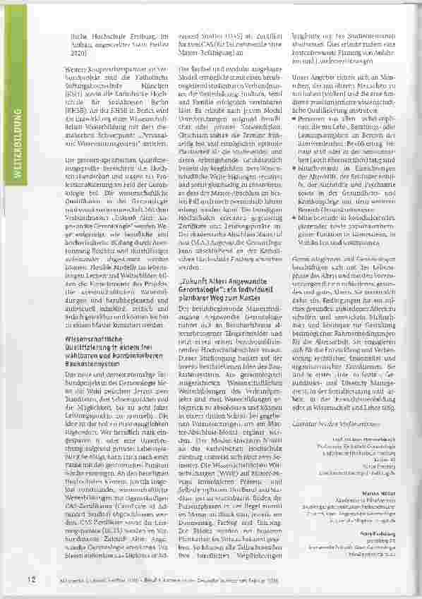 Vorschauseite 2: Berufsbild der Zukunft