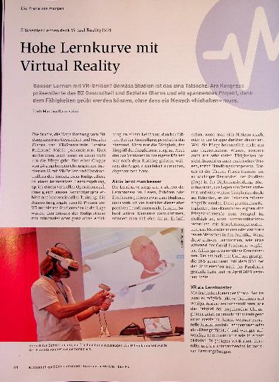 Vorschauseite 1: Hohe Lernkurve mit Virtual Reality