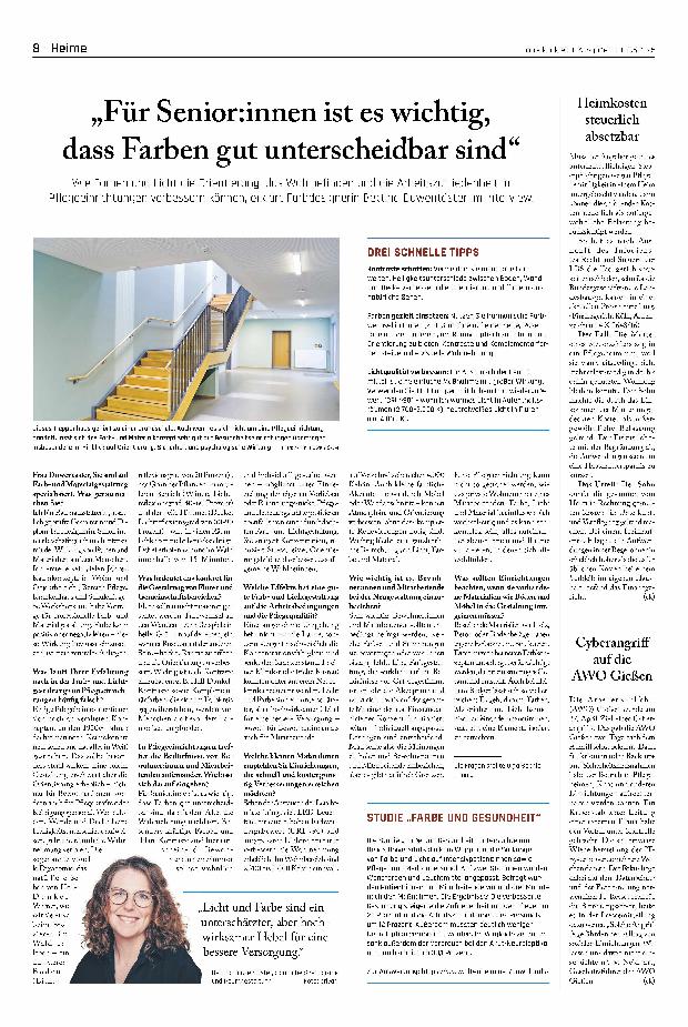 Vorschauseite 1: „Für Senior: innen ist es wichtig, dass Farben gut unterscheidbar sind“