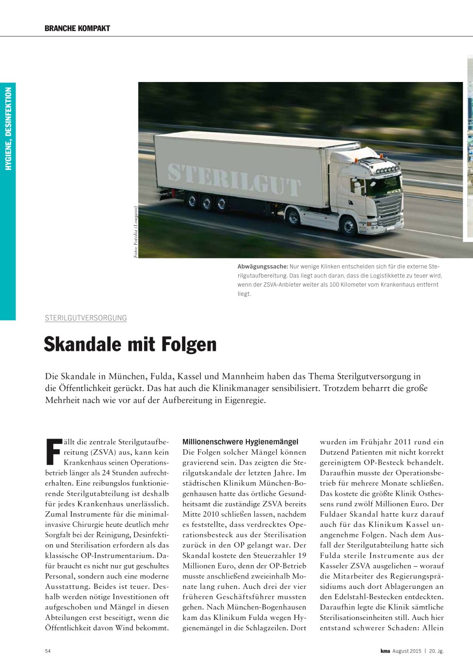 Vorschauseite 1: Skandale mit Folgen