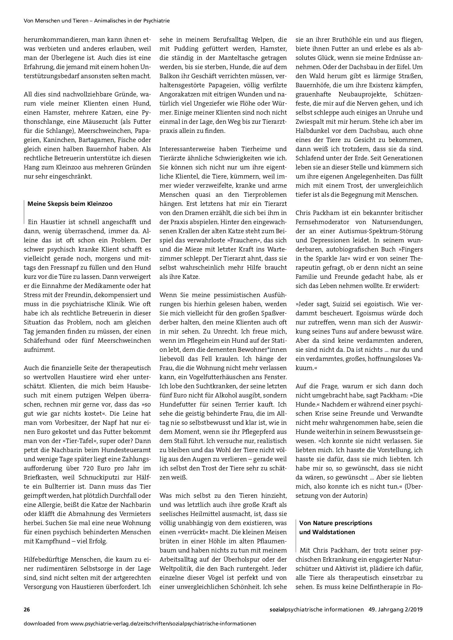 Vorschauseite 2: Die psychiatrische Waldstation als konkrete Utopie