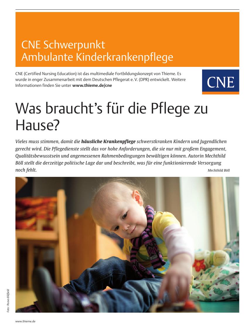 Vorschauseite 1: Was braucht’s für die Pflege zu Hause?