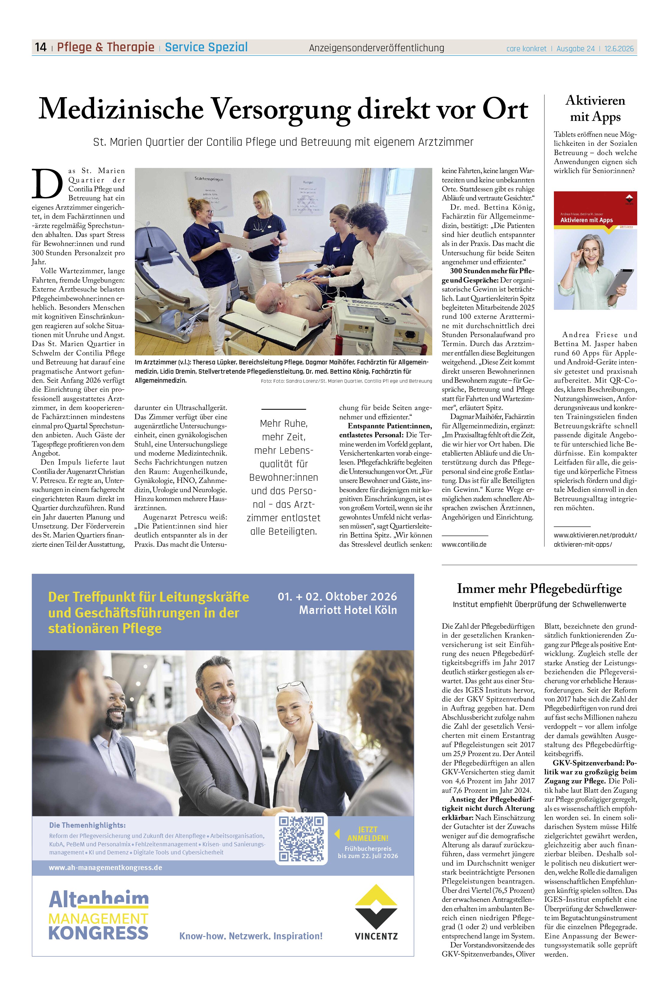 Vorschauseite 1: Medizinische Versorgung direkt vor Ort