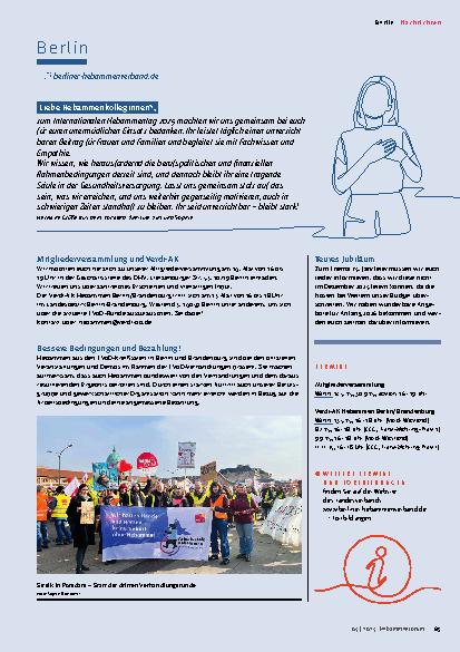 Vorschauseite 6: Nachrichten aus den Landesverbänden